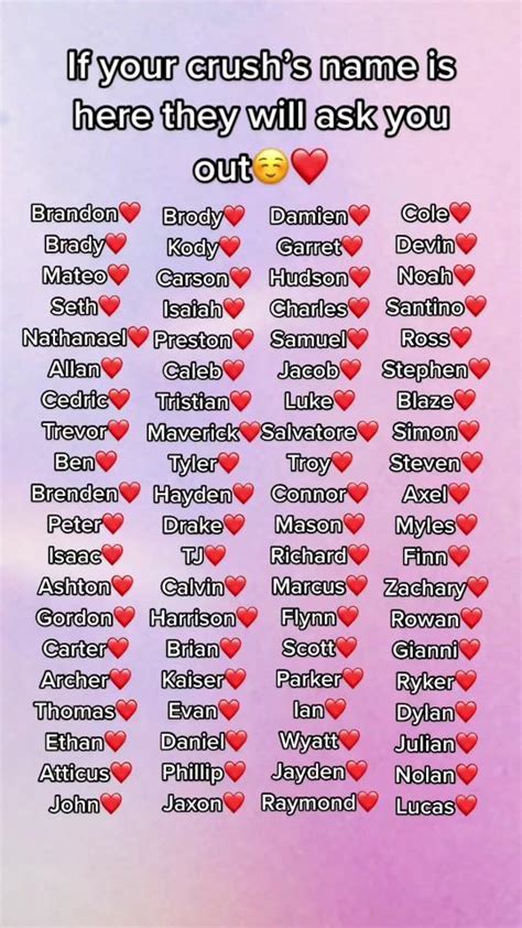 codenames for crushes